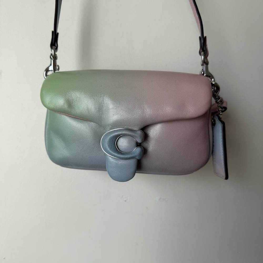 Coach Pillow Tabby 18 Pastel Ombre Leather Mini Crossbody Purse Handbag - Picture 6 of 10